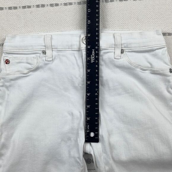 Hudson Jeans Womens 27 Skinny Slim Leg Stretch Ankle Mid Rise 5 Pocket White - Picture 5 of 11